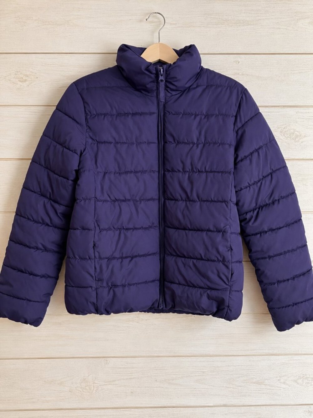 The Children's Place Girls Purple Puffer Winter Jacket Size L 10/12
